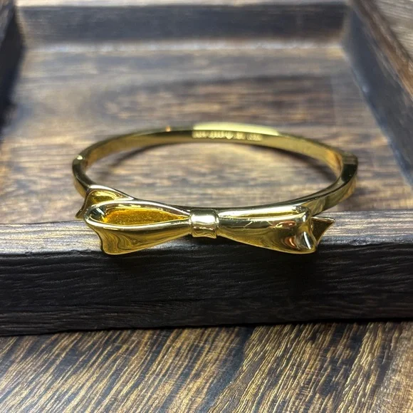 kate spade Gold Bow Bangle Bracelet - Picture 4 of 10
